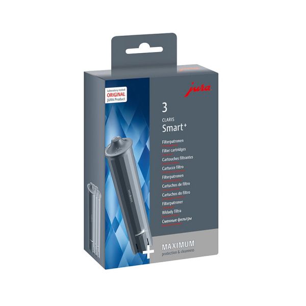 Jura Claris Waterfilterpatroon Smart+ (grijs) per 3 stuks